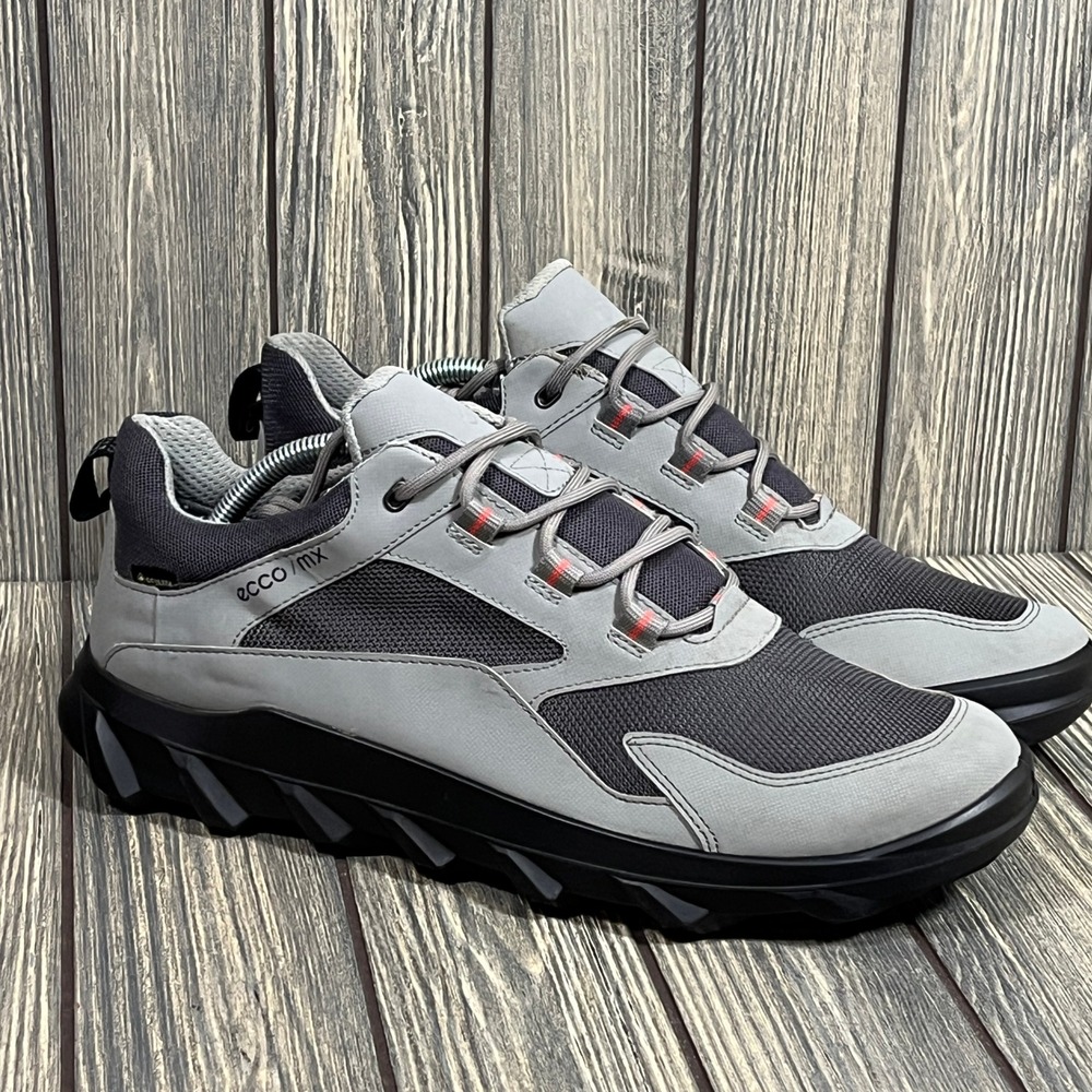Ecco MX Low GTX Sneakers Men 10.5 Grey Gore-Tex Waterproof Hiking Shoes Gorpcore